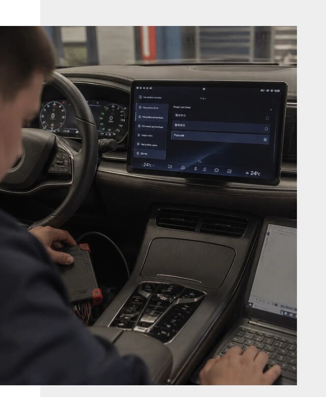 Русификация автомобиля BYD HAN для эксплуатации в Чистополе